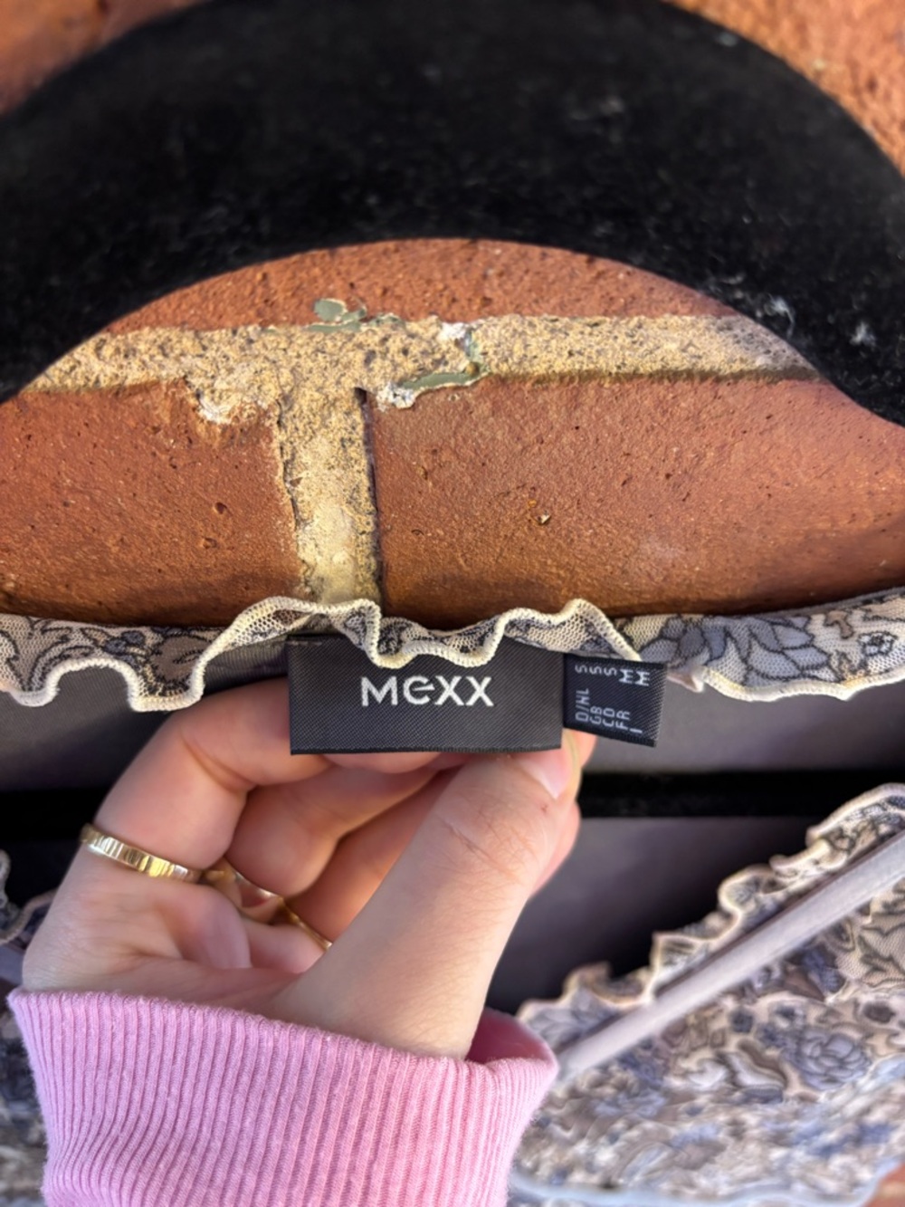 Vintage 90s Mexx Floral Lace-Trim Maxi Dress - Picture 6 of 8